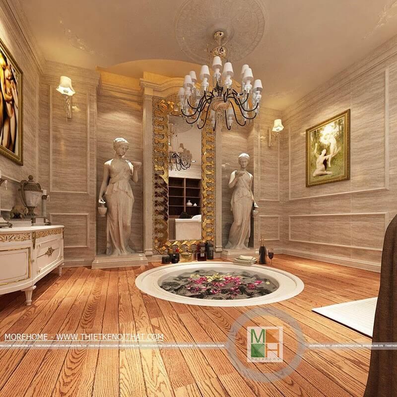 với màu sắc của phòng
Mẫu tranh treo tường phù hợp với vẻ đẹp, hài hòa của phòng tắm cô gái bằng cách tạo ra một sự kết hợp tinh tế giữa các màu sắc.